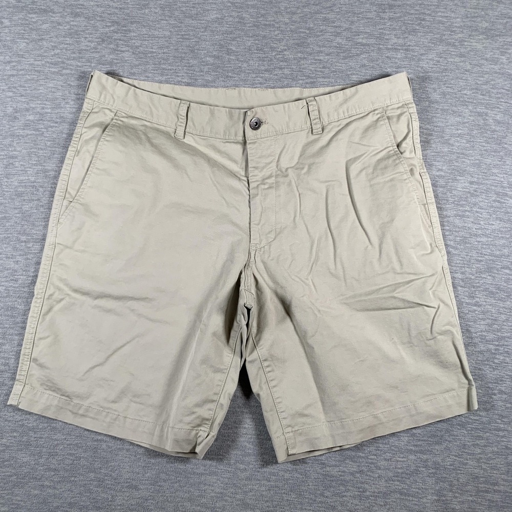 North Face Shorts Mens‎ 38 Khaki Beige Chino Cotton Stretch Flat Front Casual